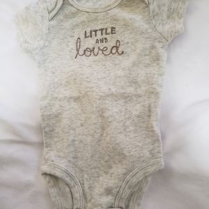 "Little and loved" Carters newborn onesie